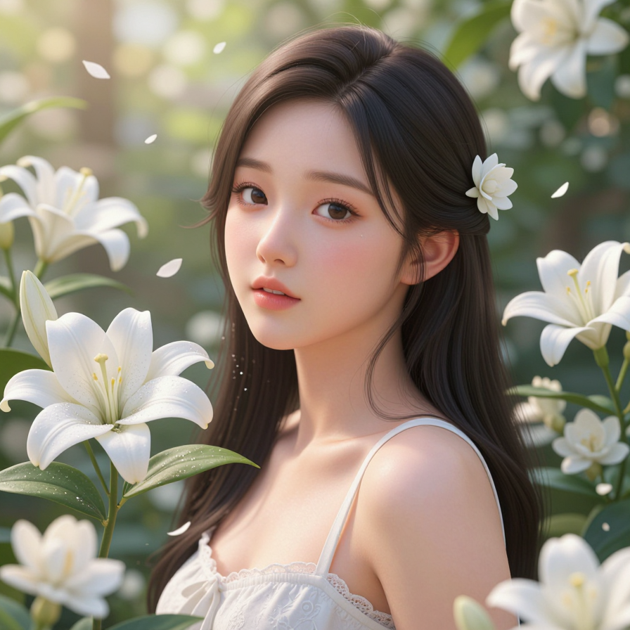 하얀 꽃잎의 속삭임