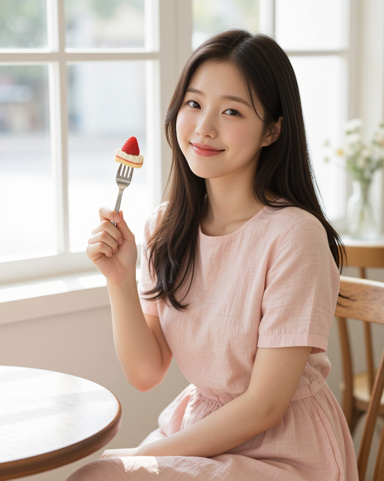 오후의 햇살과 디저트
