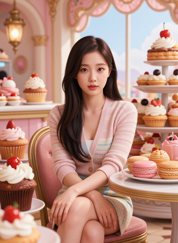 디저트 카페의 오후